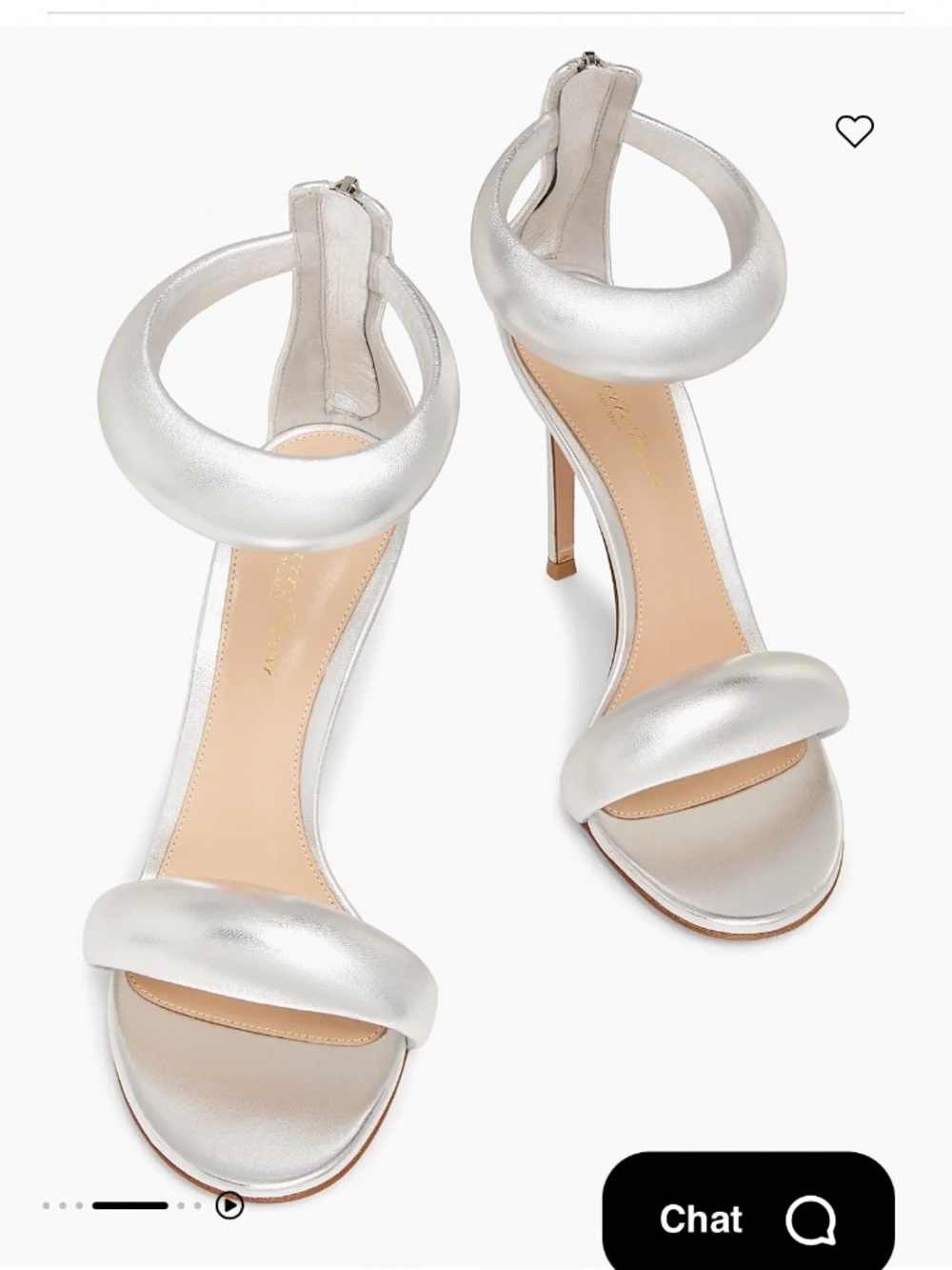 Gianvito Rossi Bijoux Ankle-Strap Metallic Leather Stiletto Sandals